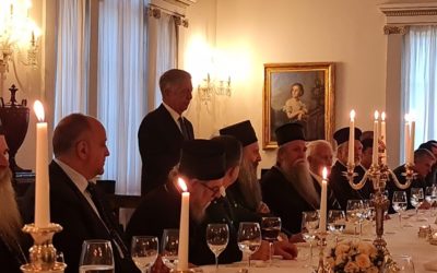 ПАТРИЈАРХ И СВЕТИ АРХИЈЕРЕЈСКИ САБОР ГОСТИ ПРЕСТОЛОНАСЛЕДНИКА АЛЕКСАНДРА